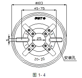 DZ-02探測器外形示意圖