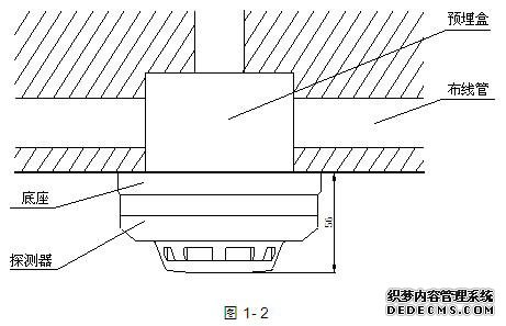 JTY-GD-G3感煙探測器安裝方法示意圖